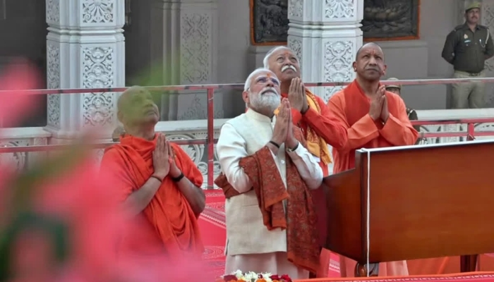 पीएम मोदी ने कहा कि यह धर्म ध्वज संकल्प का प्रतीक