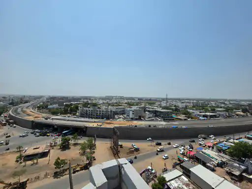 road construction view