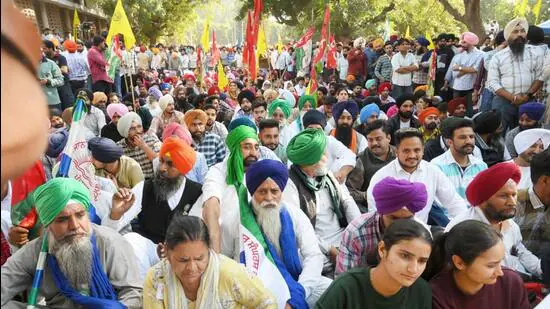 Mass Protest in Chandigarh