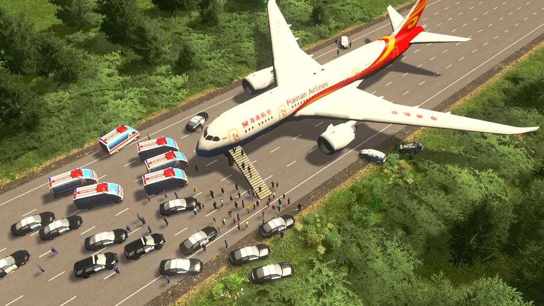 Plane Emergency landing on the highway