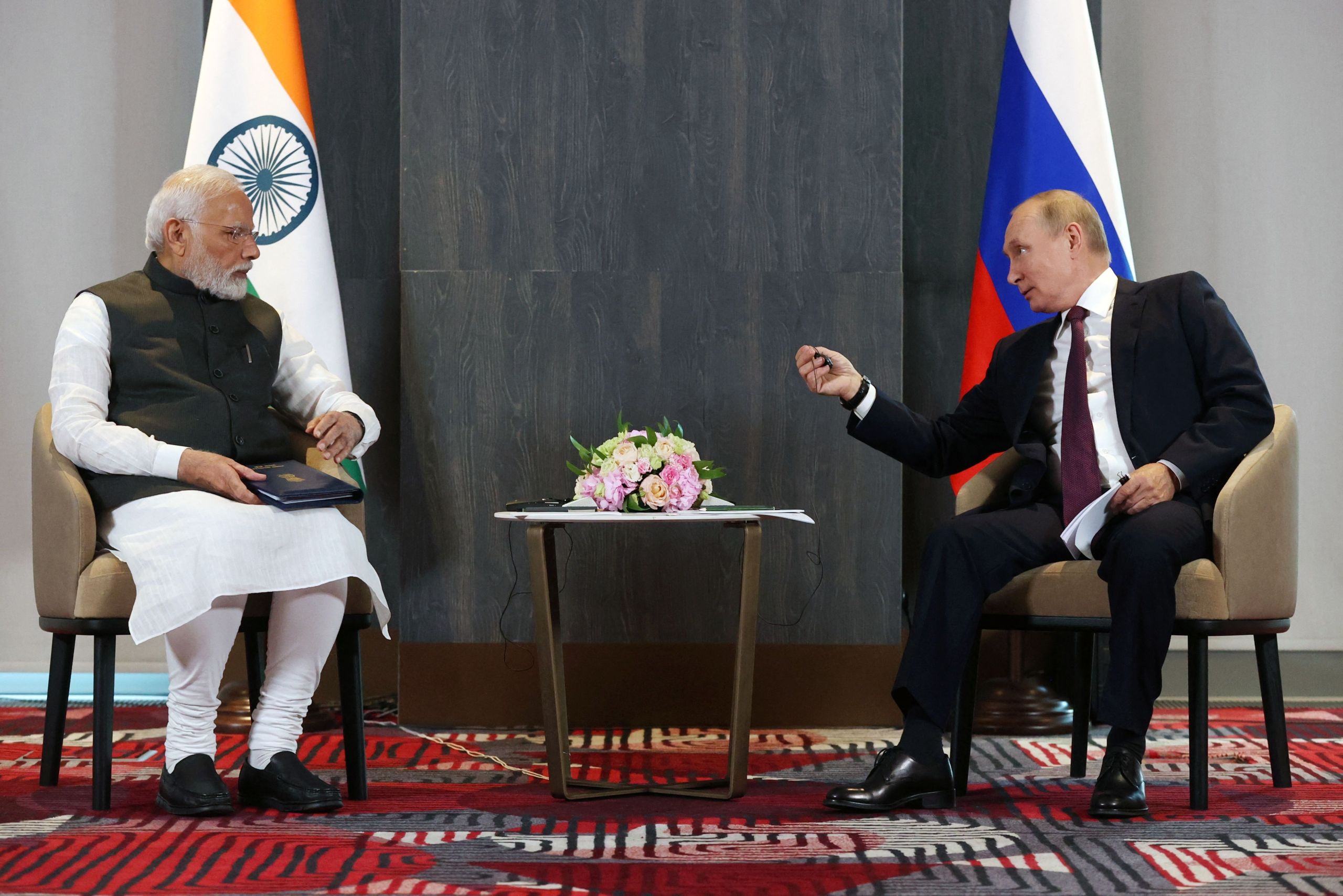 Modi and Putin Meeting