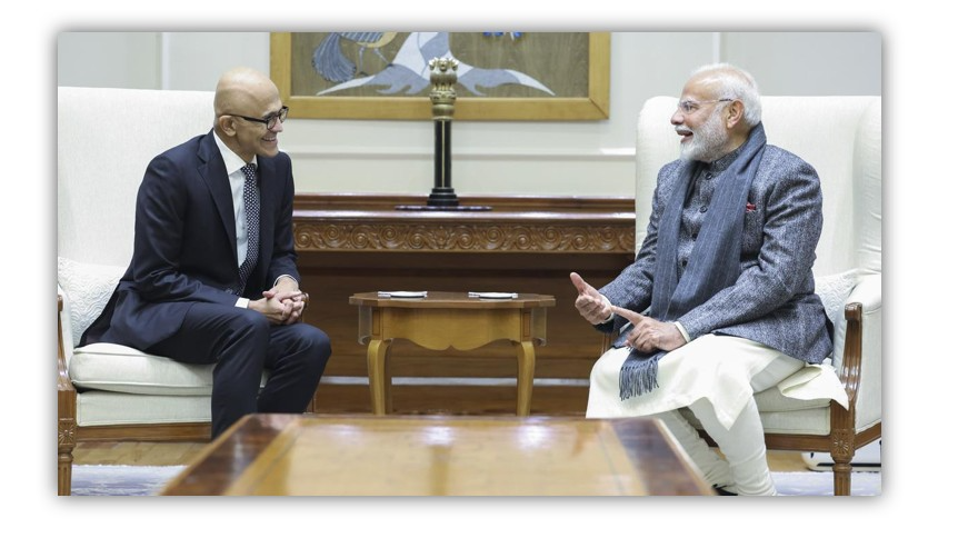Microsoft CEO Satya Nadella meet PM Modi