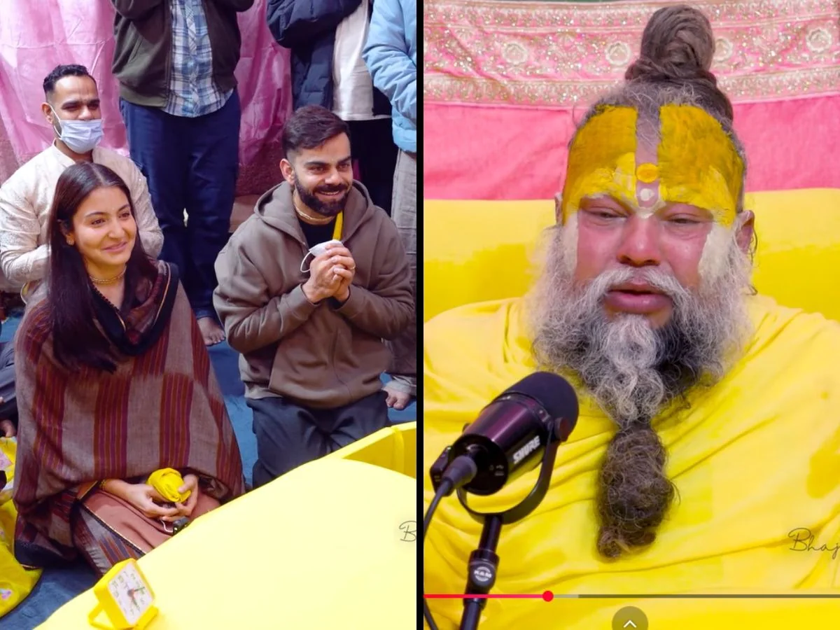 विराट कोहली और अनुष्का शर्मा की वृंदावन यात्रा