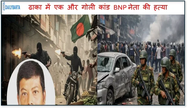 बांग्लादेश की राजधानी ढाका में एक और गोली कांड BNP नेता की हत्या