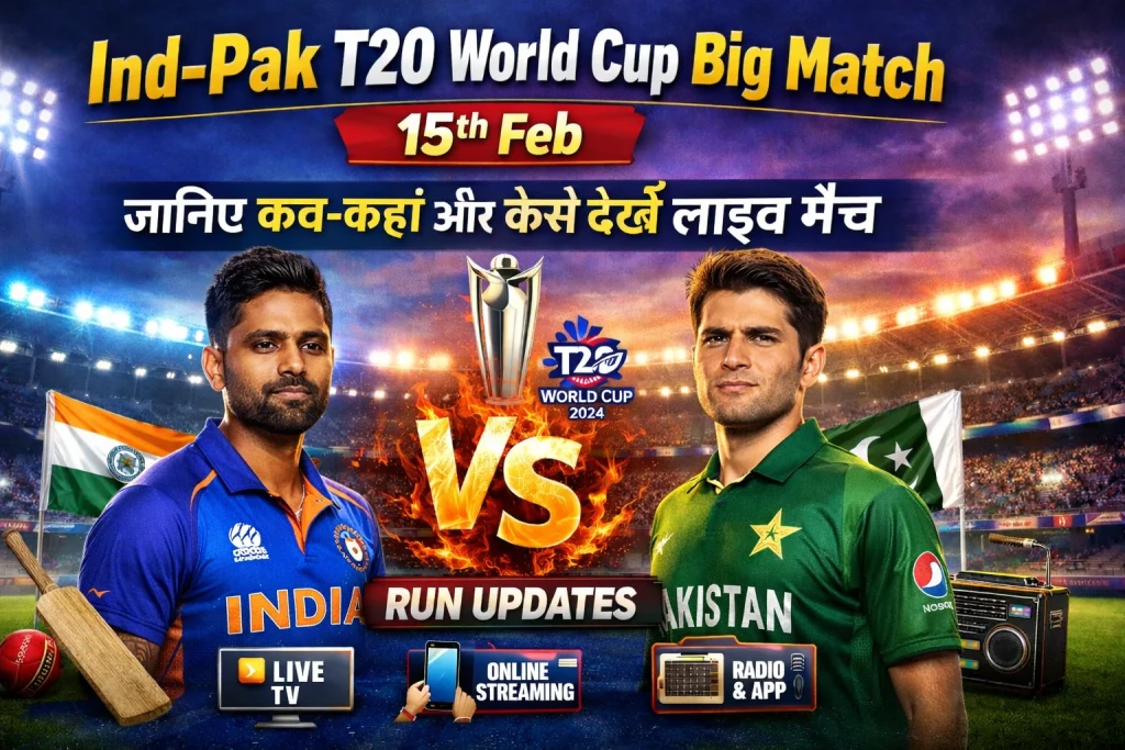 Ind-Pak T20 World Cup Big Match 15th Feb
