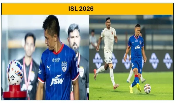 ISL 2026 -छेत्री और सिवशक्ति के गोल से बेंगलुरु एफसी की दमदार जीत दिल्ली पर 2-0 से मिली बढ़त