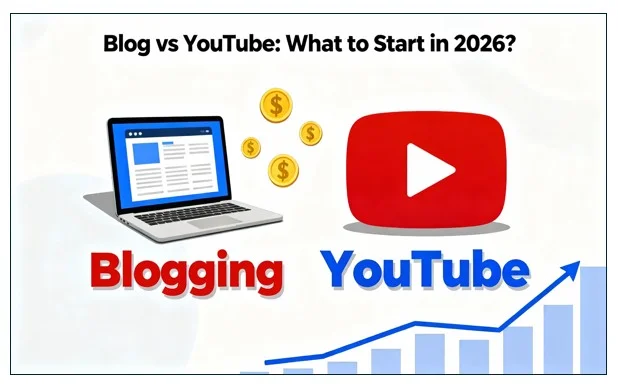 YouTube vs Blogging 2026 में कौन बेहतर है? 