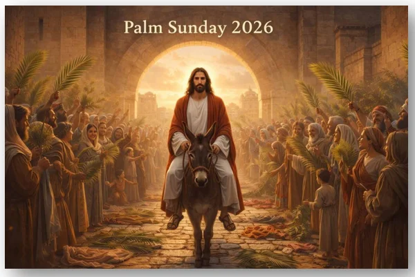 Palm Sunday (खजूर रविवार) -  9 मार्च 2026 पवित्र सप्ताह का आरंभ और विश्वास का पर्व