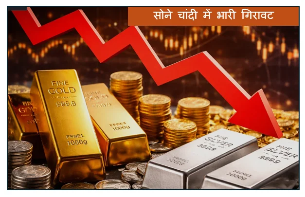 मिडिल ईस्ट में जारी संघर्ष के कारण सोने चांदी में भारी गिरावट और कीमती धातुओं के बाजार में उथल-पुथल 
