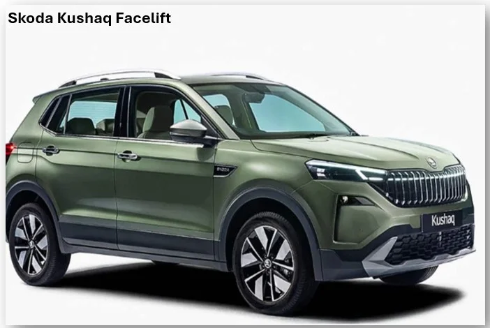 Skoda Kushaq Facelift की भारत मे मार्च 2026 के मध्य में लॉन्च के लिए तैयार  डिलीवरी भी इसी महीने से शुरू 