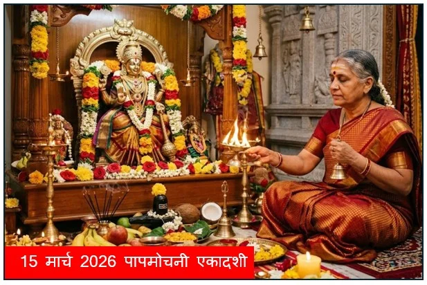 15 मार्च 2026 पापमोचनी एकादशी और मीना संक्रांति  मनाई जाएगी 