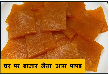 गर्मियों का सबसे लोकप्रिय और सेहतमंद स्नैक -  घर पर बाजार जैसा 'आम पापड़' (अमावट) बनाने की संपूर्ण विधि