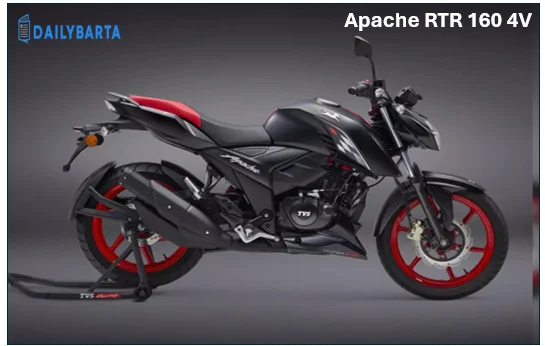 TVS की लोकप्रिय बाइक Apache RTR 160 4V नऐ आवातर के साथ भारत में लॉन्च जानिए इस गाड़ी की संपूर्ण जानकारी