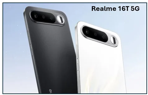 Realme 16T 5G -  मिड-रेंज सेगमेंट में 'बैटरी किंग' की एंट्री जानें फीचर्स और संभावित कीमत